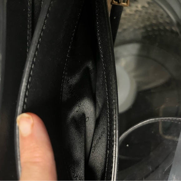 Calvin Klein Black and White Checkered Crossbody Bag - Picture 5 of 8